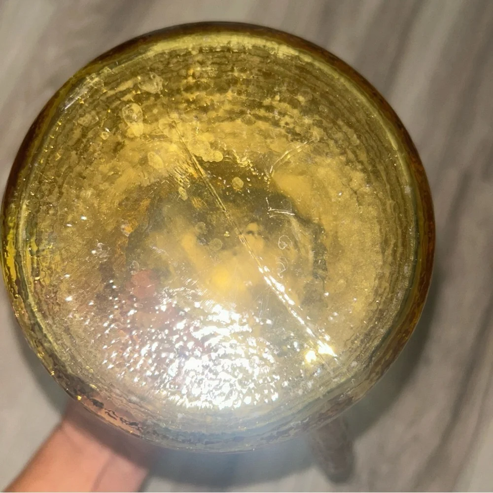 Vintage anchor hocking Textured Amber Glass Pitcher